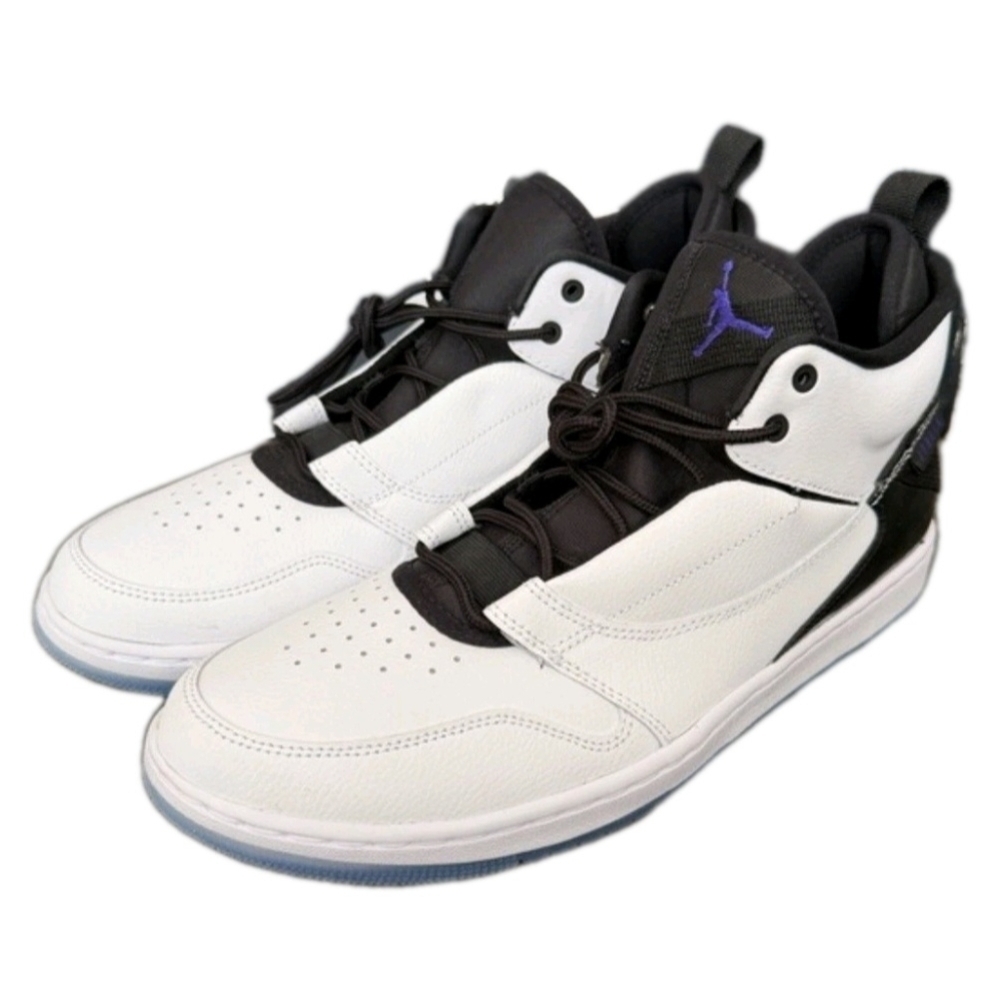 NIKE AIR JORDAN Men's "Fadeaway" Concord Basketball Sneakers Men's Size 10.5 New - Picture 2 of 8
